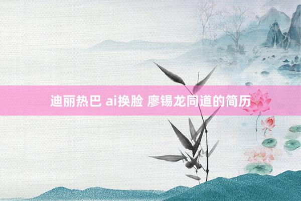 迪丽热巴 ai换脸 廖锡龙同道的简历